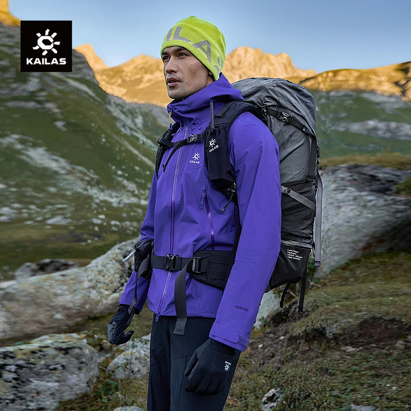 KAILAS New Bogda 40D 3L Hardshell Jacket Lightweight Windproof Waterproof Outdoor Hiking Mountaineering Sports Jacket KG2511116