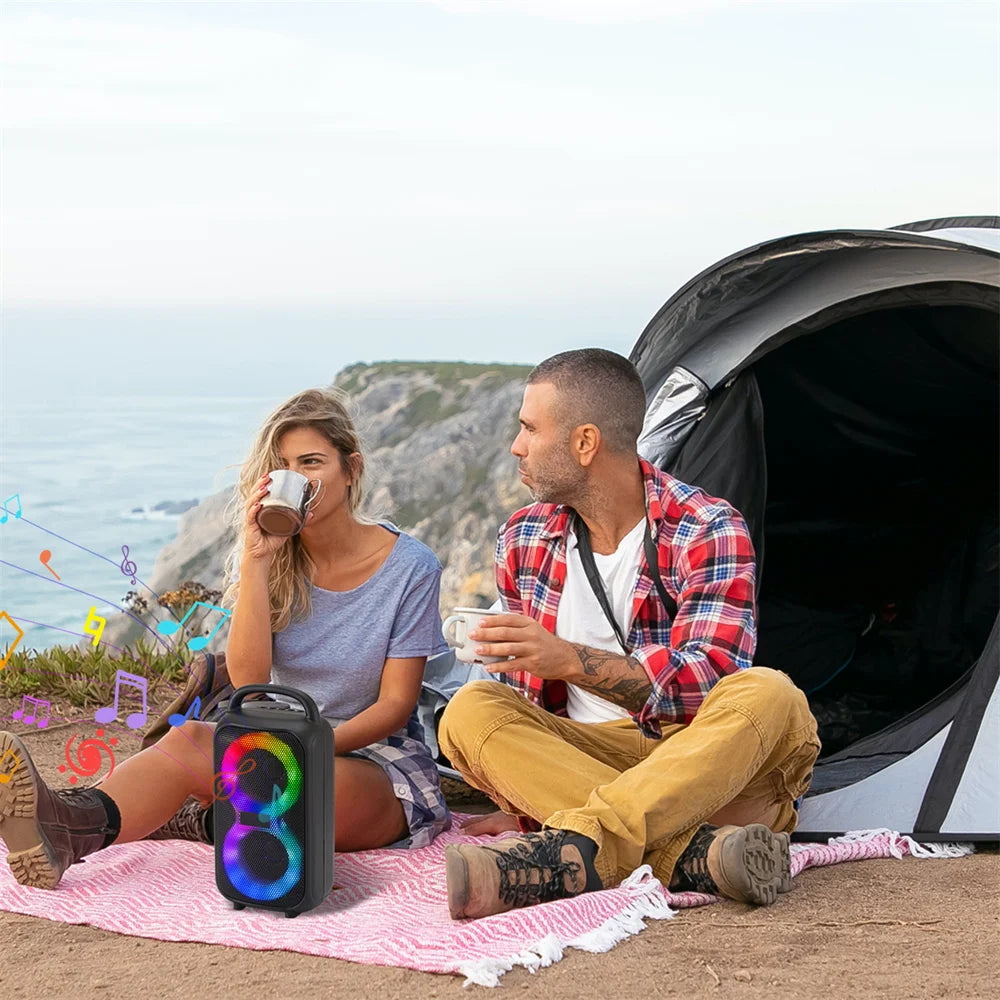 1000W Party Portable Speakers Bluetooth Wireless Boombox Sound Large Speaker Dual 3 Inch Subwoofer for Outdoor Dancing Family
