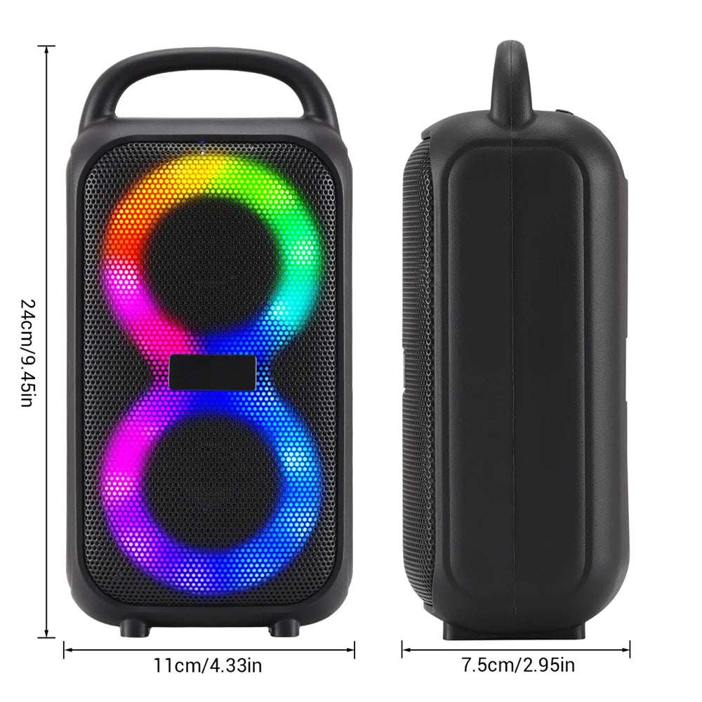 1000W Party Portable Speakers Bluetooth Wireless Boombox Sound Large Speaker Dual 3 Inch Subwoofer for Outdoor Dancing Family