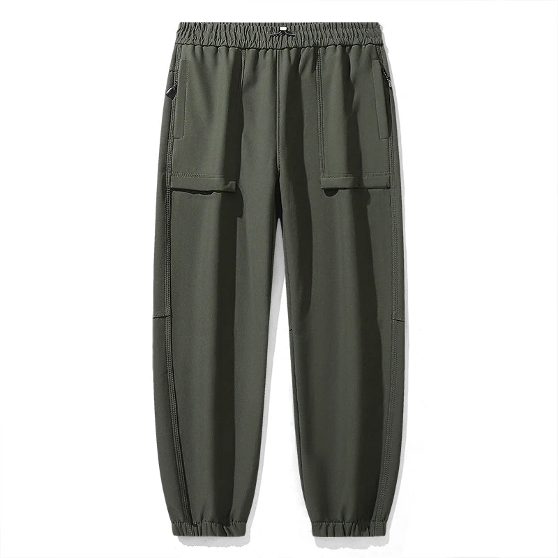 JNLN Thick Fleece Warm Pants Women Men Winter Waterproof Windproof Jogger Pants Unisex Hiking Camping Climbing Skiing Trousers