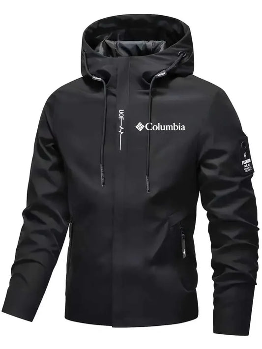 2026 Men's Waterproof Raincoat Hooded Lightweight Cycling Jacket Street Style Hiking Windproof Outdoor Leisure