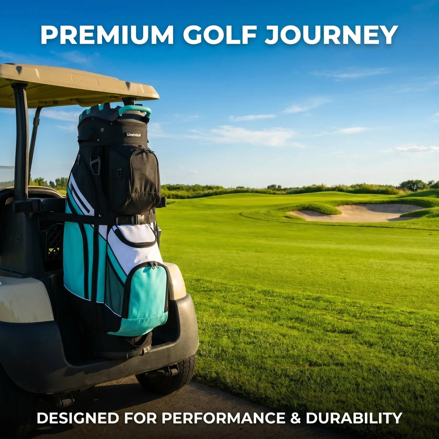 Livsingolf Dopamine Solid Color Golf 14-way cart bag