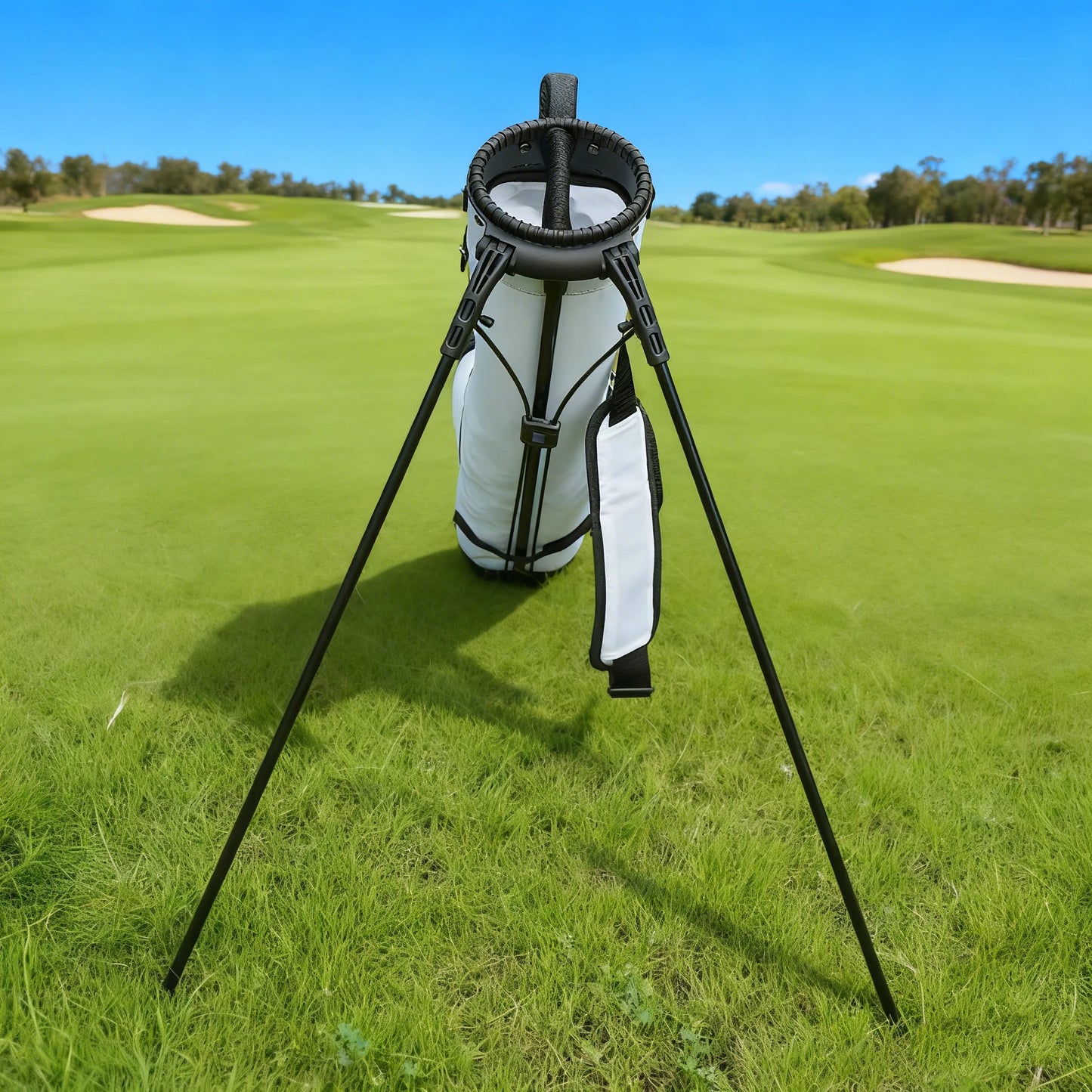Lightweight golf stand bag, portable golf carry bag with shoulder straps, suitable for the driving range
