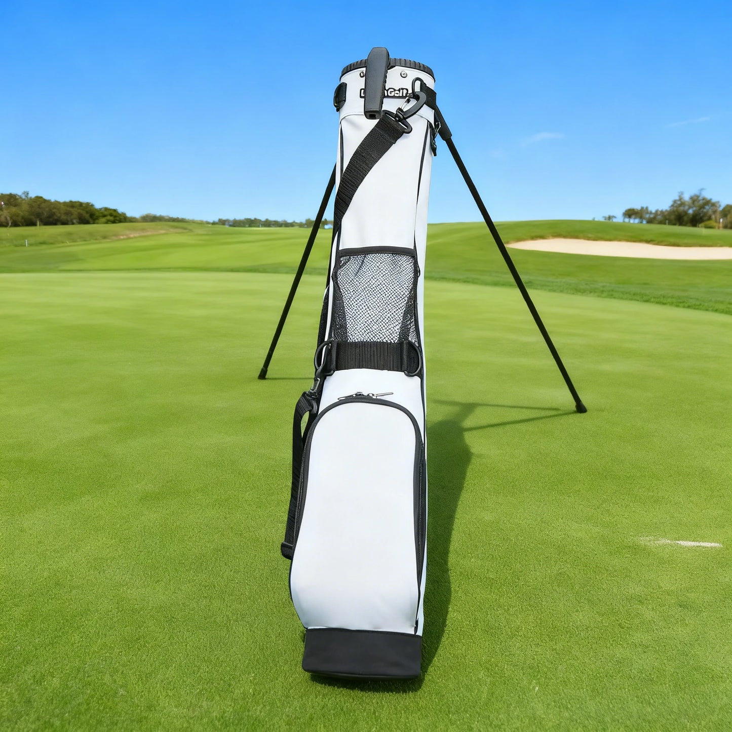 Lightweight golf stand bag, portable golf carry bag with shoulder straps, suitable for the driving range