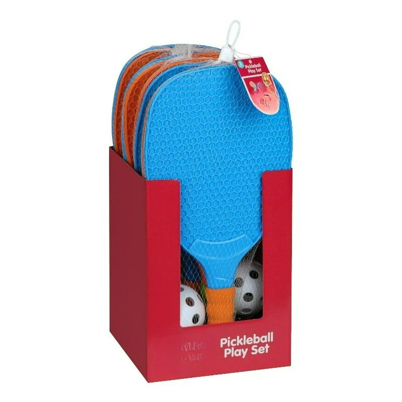 Pickleball Set, 3-Piece Set with 2 Paddles & 1 Ball - All Skill Levels, Children Ages 4+