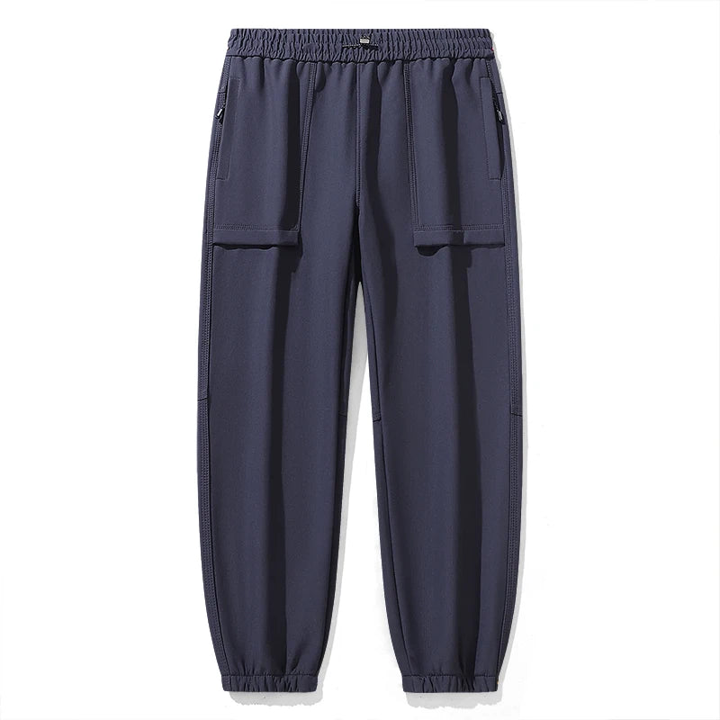 JNLN Thick Fleece Warm Pants Women Men Winter Waterproof Windproof Jogger Pants Unisex Hiking Camping Climbing Skiing Trousers