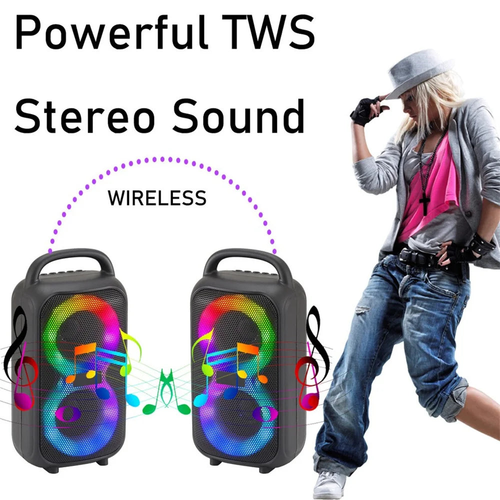 1000W Party Portable Speakers Bluetooth Wireless Boombox Sound Large Speaker Dual 3 Inch Subwoofer for Outdoor Dancing Family