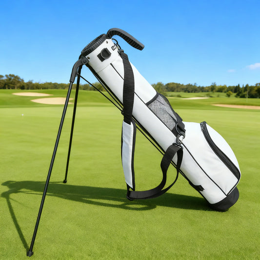 Lightweight golf stand bag, portable golf carry bag with shoulder straps, suitable for the driving range