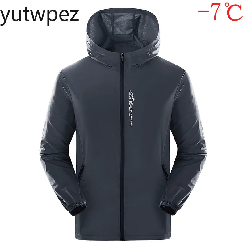 Lightweight Men UV Sun Protection Jackets UPF50+ Sun Blocking Windbreaker Outdoor Hiking Fishing Summer Breathable Skin Coats